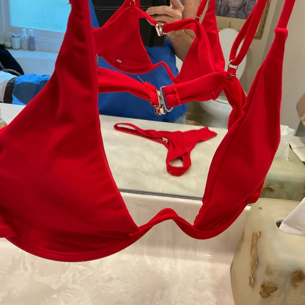 Bikini Two Piece, Red, Size M, NWOT, Removable Top Insert - Picture 12 of 16
